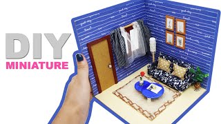 DIY Miniature Dollhouse Room #17: Living Room | Manilature