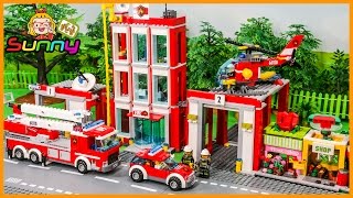 TOY TV Lego City Fire Station 60110 Firefighter Experience : Doll Lego City Animation