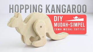 DIY Hopping Kangaroo | Tutorial Membuat Mainan Kayu Hanya Menggunakan Cutter (No Machine) |