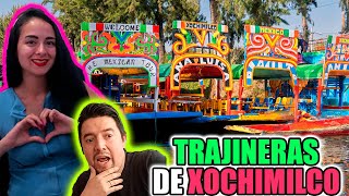 IMPRESIONANTE | Reaccionamos POR PRIMERA VEZ a las TRAJINERAS de XOCHIMILCO