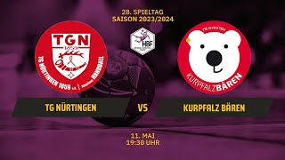 2. HBF: TG Nürtingen vs. Kurpfalz Bären | SDTV Handball