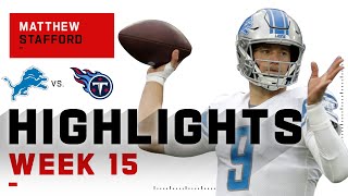 Matthew Stafford Highlights vs. Titans | NFL 2020