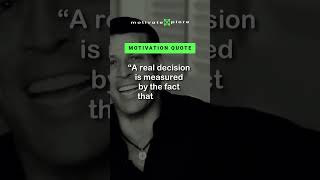 A real decision is.–Tony Robbins Motivational Quote #shorts #motivation #inspiration