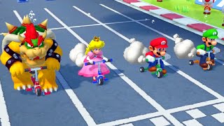 Super Mario Party Minigames - Bowser vs Peach vs Mario vs Luigi