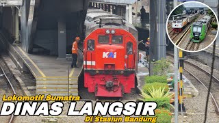 LOKOMOTIF MERAH MASIH DINAS LANGSIR