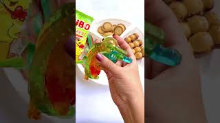 Platter filling with sweets #asmr haribo worm jelly