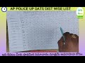 ap police up dats dist wise list and community wise category difference post vacancies update exam