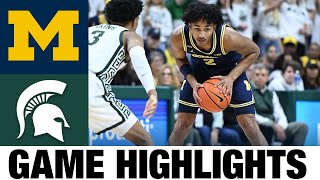 Michigan vs Michigan State | 2023 College Basketball Highlights
