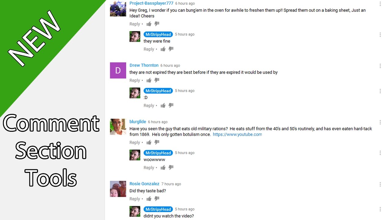New Comment Section Tools Youtube Youtube