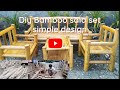 How to make Bamboo sala set / dining set - such as 1 long and 2 single bamboo chair, bamboo table