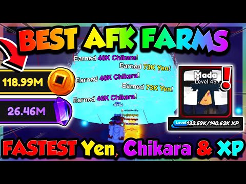 BEST *AFK* FARM!! INFINITE YEN, CHIKARA & XP SUPER FAST in Anime Fighting Simulator X!! (Roblox)