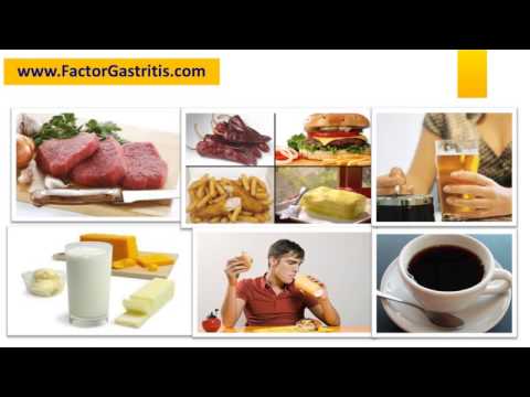 Lista de alimentos prohibidos para la gastritis