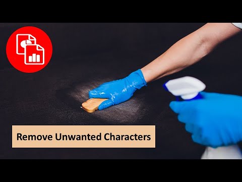 Remove Unwanted Characters in Excel Remove Unwanted Characters in Excel