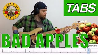 Bad Apples bass tabs cover - Guns 'n Roses