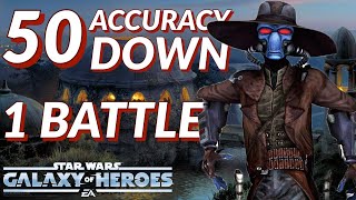 Galactic Conquest Sector 3 Hard - Off-Target - 50 Accuracy Down, 1 Battle - Auto Basic | SWGoH