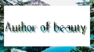 Author of beauty | the heavens are blue proclaiming to you