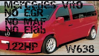 MERCEDES VITO W638 НА ПНЕВМЕ|УБИРАЕМ EGR OFF MAF OFF Elab OFF|Прошивка на 122 лошади| WestFalia