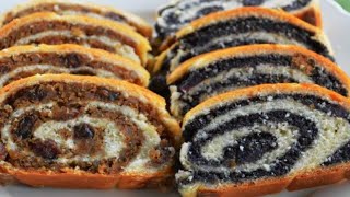 Cozonac Unguresc cu Mac si Nucă (Baigli) ‼️🎄‼️#videos #christmas #noel #christmas #cake #cooking