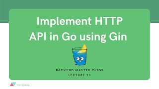 [Backend #11] Implement RESTful HTTP API in Go using Gin