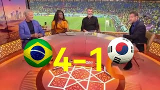 BRAZIL VS SOUTH KOREA 4-1 HIGHLIGHTS || FULL REACTION NEYMAR ON🔥where The celebrations disrespectful