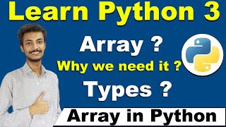 Array in Python in Hindi/ Urdu, Types of Array, Python NumPy Package,Python Tutorial,Cyber Warriors