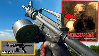 Patriot M4 hand rifle from BIG BOSS of Metal Gear Solid 4 in Black Ops 6 Gameplay