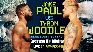 JAKE PAUL VS TYRON WOODLEY - The Problem CHILD VS THE Chosen One Highlights, MMA veteran vs YouTuber
