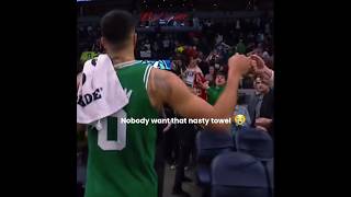 Jayson Tatum really threw a towel at him 😭 #for #forupage #HoopswithChris34 #shortpage #shortsviral