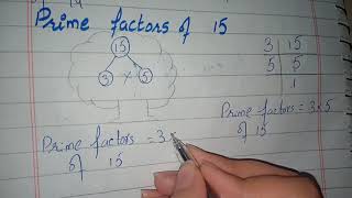 Factor Tree of 15|Prime Factorization of 15