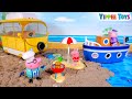 Peppa Pig’s Beach Adventure | Fun & Funny Toy Video for Kids