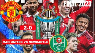 Manchester United win Carabao Cup 2023 First Trophy under Ten Hag Man Utd vs Newcastle 2-0 Reaction