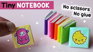 Tiny notebook no scissors no glue - How to make a notebook