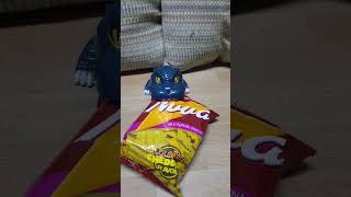 Godzilla toy| Nova snacks #asmr #satisfying #trending #viralvideo #godzillatoy