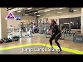 jump lunge slams