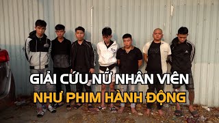 Công an rút súng trấn áp, giải cứu nữ nhân viên quán karaoke bị bắt cóc