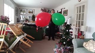 B2P 2 Large christmas balloons, BUT! will they burst? Part 1.