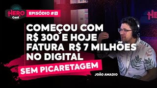 Como ele fatura 7 milhões/ano vendendo cursos online? - João Amadio | HEROCAST #1