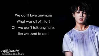 BTS Jungkook - We Don't Talk Anymore / Cover [Lyrics]