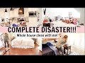 COMPLETE DISASTER WHOLE HOUSE CLEAN WITH ME 2019 | EXTREME CLEANING MOTIVATION | Amy Darley