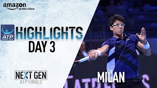 Highlights: Chung Prevails Against Quinzi Milan 2017