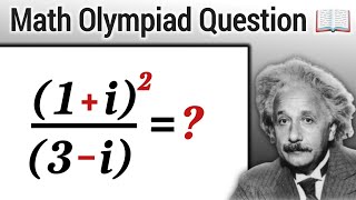 How to find real part? | iota maths problem | Tricky Math Olympiad Question