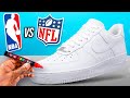 Customizing Shoes! 👟 🎨 (NBA vs NFL EDITION)