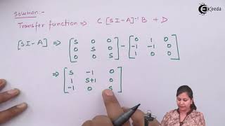 Transfer Function Derivation from State Model Statement Problem No  4 - Control Systems