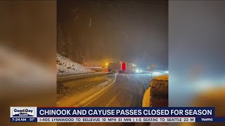 Chinook and Cayuse Passes closed for the season | FOX 13 Seattle