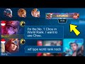 Top 1 Global Chou Prank! | 1 Minute Savage | Team Auto Trashtalk!