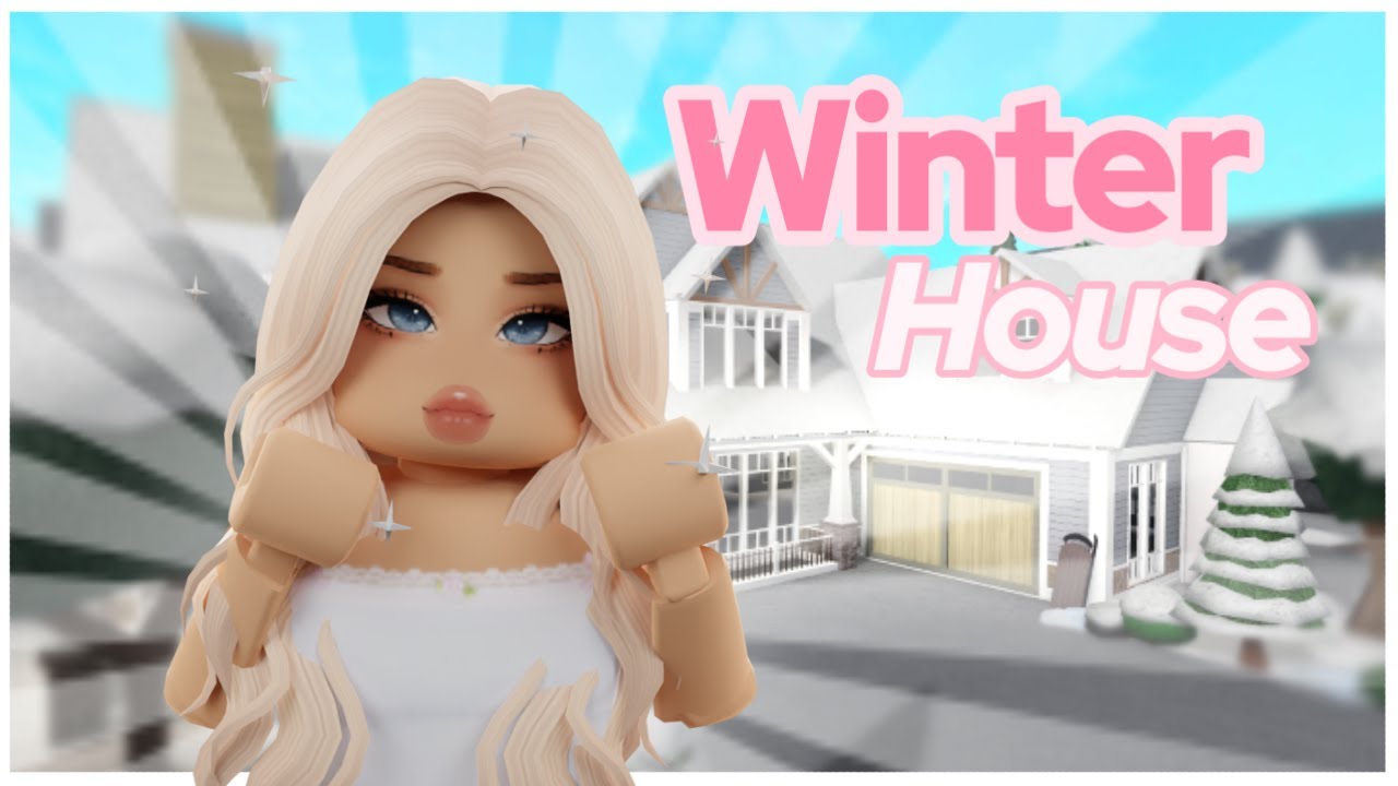 BUILDING A WINTER HOME IN BLOXBURG (Part 1) - YouTube