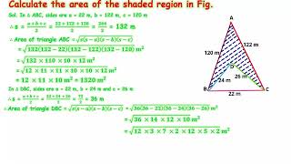 Important Question   Heron's formula Part - 4