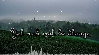 Moh Moh Ke Dhaage || lyrics video || WhatsApp status video || #short
