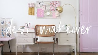 Desk Makeover \u0026 DIY Home Decor | Upcycled Furniture and Homeware for my Office | ad