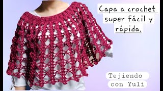 Capa tejida a crochet